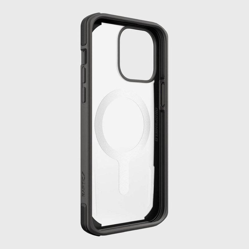 Raptic X-Doria Secure Case für iPhone 14 Pro Max mit gepanzerter MagSafe-Hülle schwarz