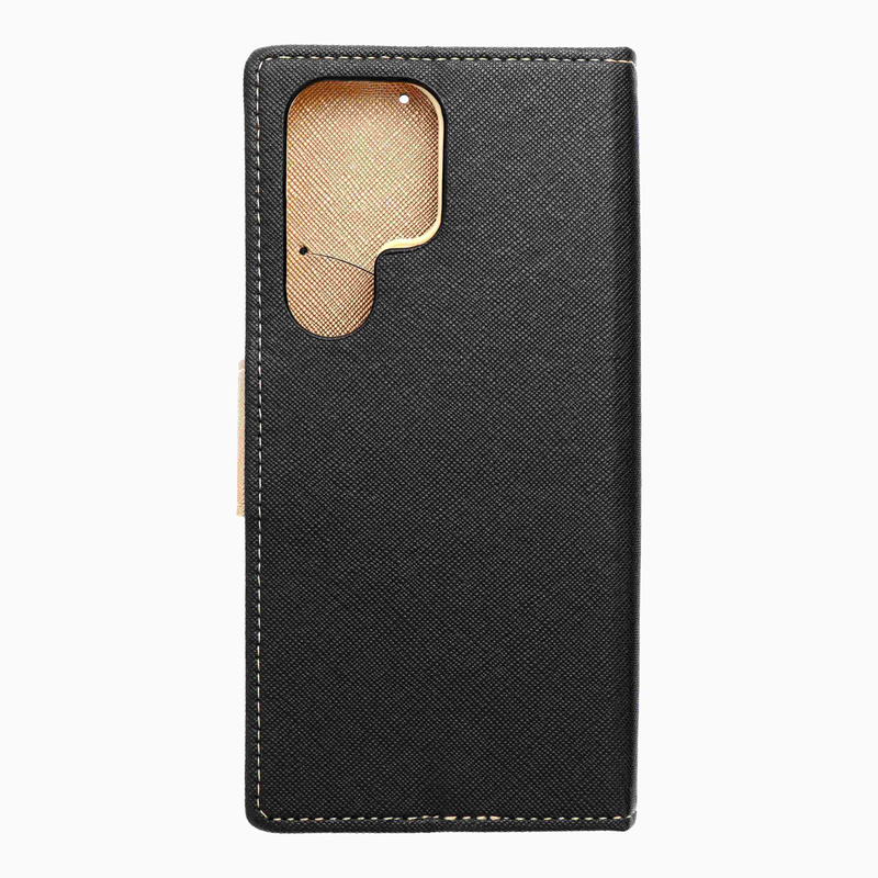 Kabura FANCY Book do SAMSUNG S25 Ultra czarno złoty