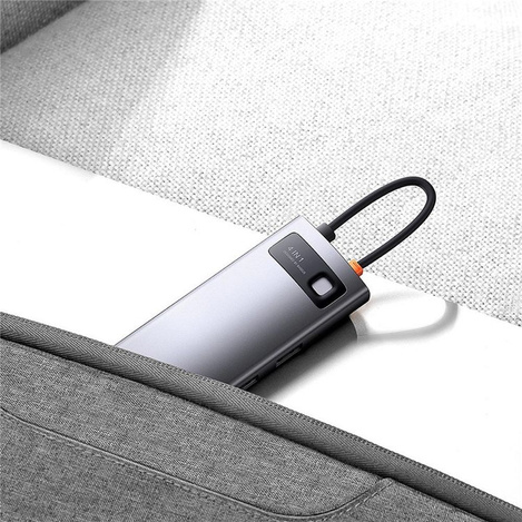Stacja dokująca HUB Baseus Metal Gleam Series 4 w 1 USB Typ C - 4 x USB 3.2 Gen. 1 (WKWG070013)