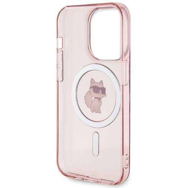 Karl Lagerfeld IML Choupette MagSafe case for iPhone 15 Pro - pink
