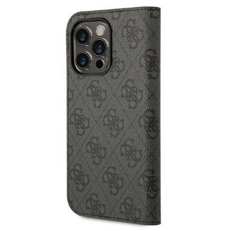 Guess 4G Metal Camera Outline Booktype Case - Etui iPhone 14 Pro Max (czarny)
