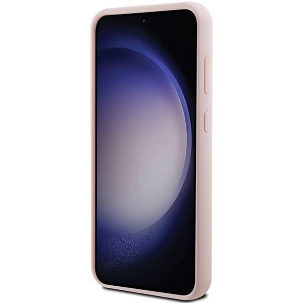 Etui Karl Lagerfeld Silicone Choupette Metal Pin na Samsung Galaxy S23 FE - różowe