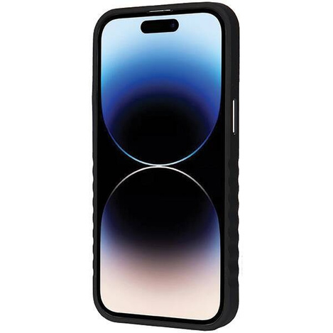 Audi Genuine Leather case with MagSafe for iPhone 14 Pro Max - black and red