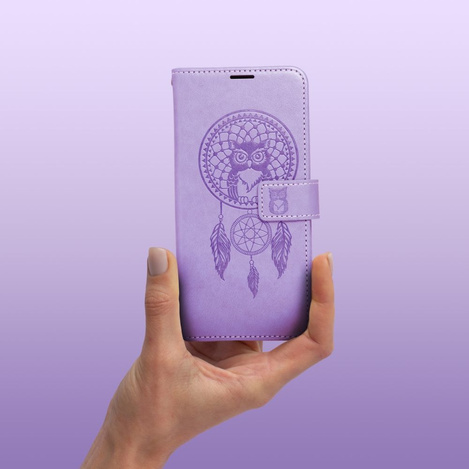 Kabura MEZZO Book do SAMSUNG A25 5G łapacz snów fioletowy