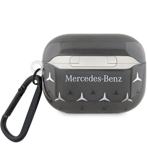 Original Case APPLE AIRPODS PRO Mercedes Cover Large Star Pattern (MEAP8DPMGS) black