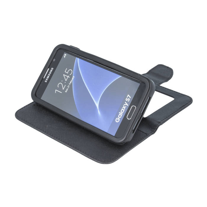 Etui Smart Universal Fancy Silicon 5,5&quot; 87x159 czarno-złoty