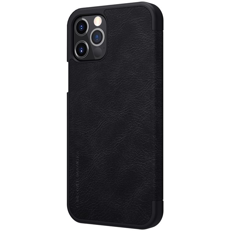 Nillkin Qin skórzana kabura etui Samsung Galaxy A42 5G czarny