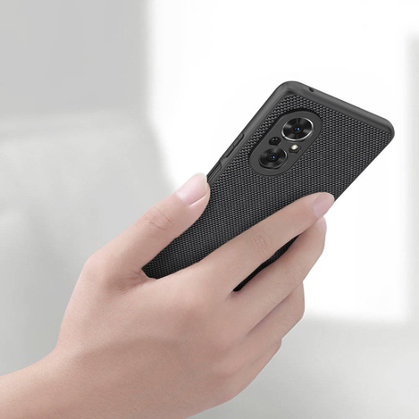 Nillkin Textured Case eine strapazierfähige, verstärkte Hülle mit Gelrahmen und Nylon auf der Rückseite Honor 50 SE schwarz