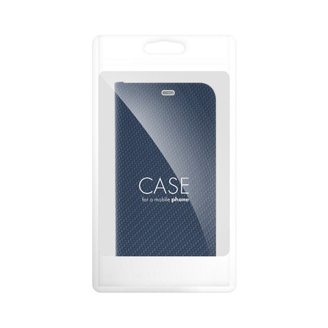 Kabura LUNA Book Carbon do IPHONE 16 Plus niebieski