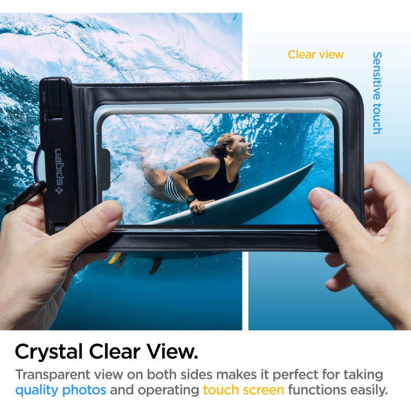 Spigen A601 WASSERDICHTES UNIVERSALGEHÄUSE SCHWARZ