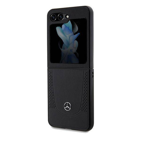 Original Case SAMSUNG GALAXY Z FLIP 5 Mercedes Hardcase Leather Urban (MEHCZF5ARMBK) black
