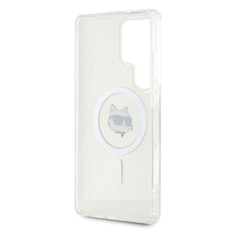 KARL LAGERFELD futerał do SAMSUNG S25 Ultra KLHMS25LHLSCHH (Magnetic IML Metal Choupette Head) biały