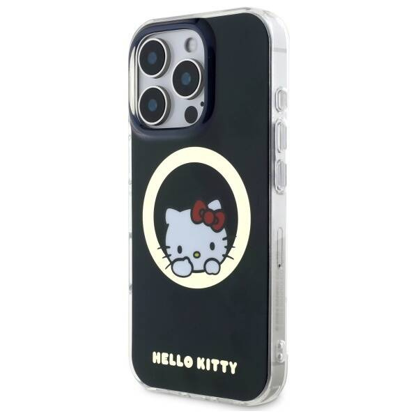 Original Case IPHONE 16 PRO MAX Hello Kitty Hardcase IML Sweet Kitty MagSafe (HKHMP16XHSWKK) black
