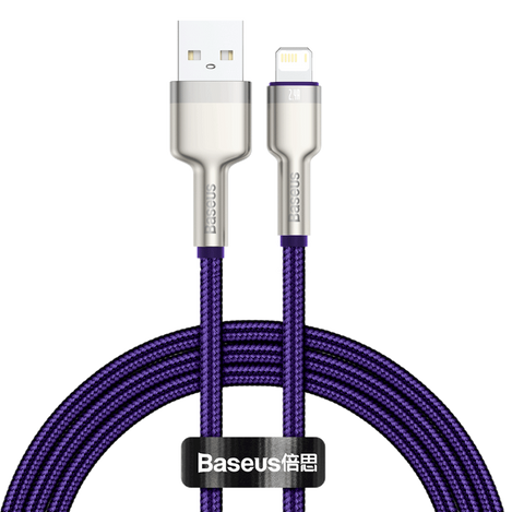 Baseus Cafule Series Metal Data Cable USB to IP 2.4A 1m Purple