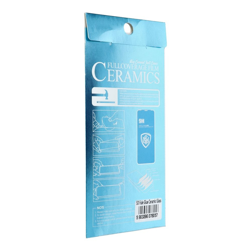 5D Full Glue Ceramic Glass - do Xiaomi Redmi 10C / 12C / 10 Power czarny