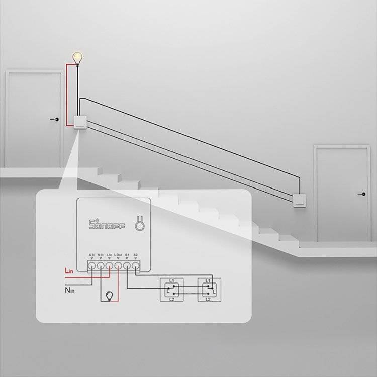Sonoff MINI R2 WI-FI dopuszkowy przekaźnik przełącznik sterownik Wi-Fi do 10 A biały (M0802010010)