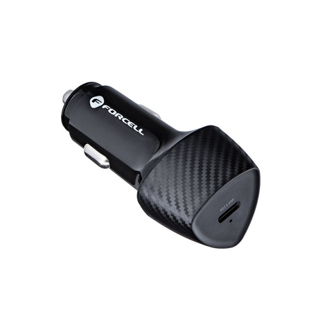 FORCELL CARBON ładowarka samochodowa Typ C 3.0 PD20W CC50-1C  (Total 20W) + kabel do Typ C PD60W
