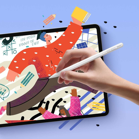 Aktiver Stift für iPad Baseus Smooth Writing 2 SXBC060202 – weiß