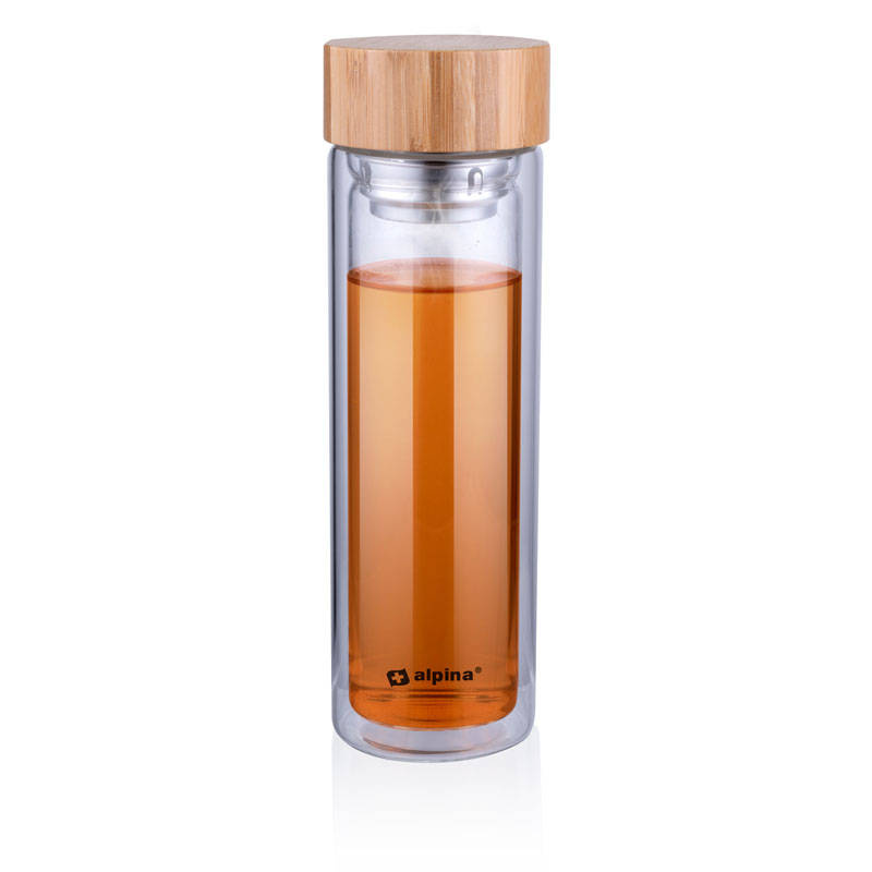 Alpina - Butelka na wodę ze szkła 450 ml