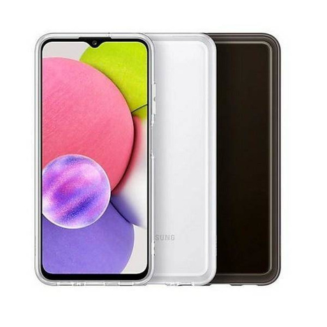 Etui Samsung EF-QA038TB A03s A038 Soft Clear Cover czarny/black