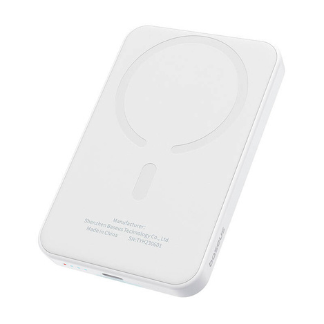 Magnetyczny mini powerbank Baseus 5000mAh 20W (biały)