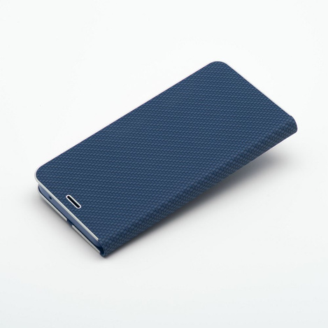 Kabura LUNA Book Carbon do HUAWEI P Smart 2019 niebieski