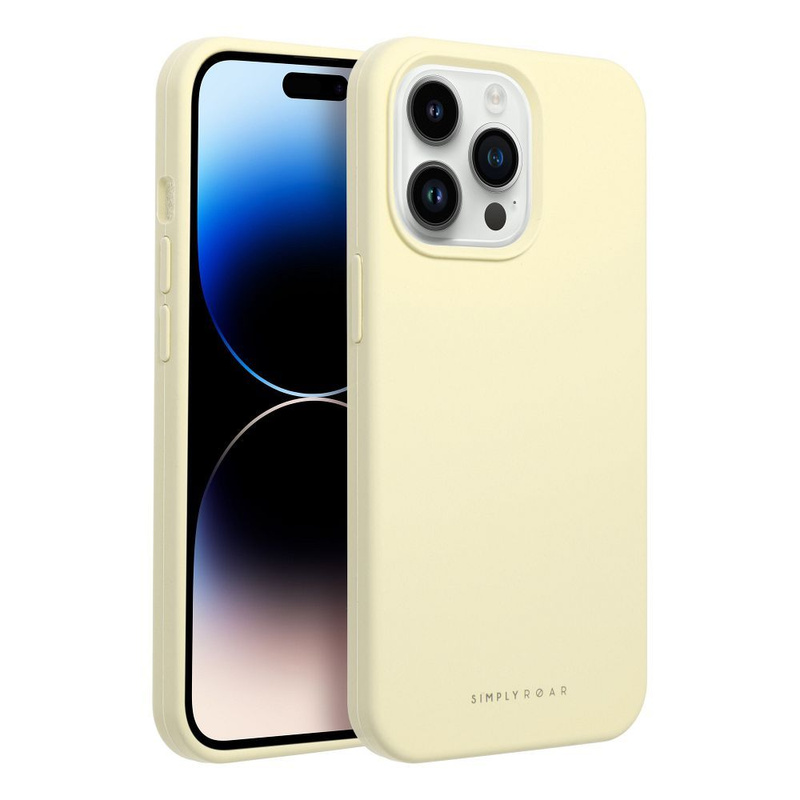 Futerał Roar Cloud-Skin - do iPhone 14 Pro Max Jasnożółty