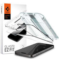 TEMPERED GLASS Spigen GLAS.TR &quot;EZ FIT&quot; FC 2-PACK IPHONE 15 PRO BLACK