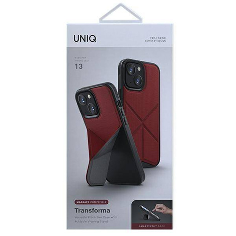 Uniq case Transforma iPhone 13 6.1 "red / coral red MagSafe