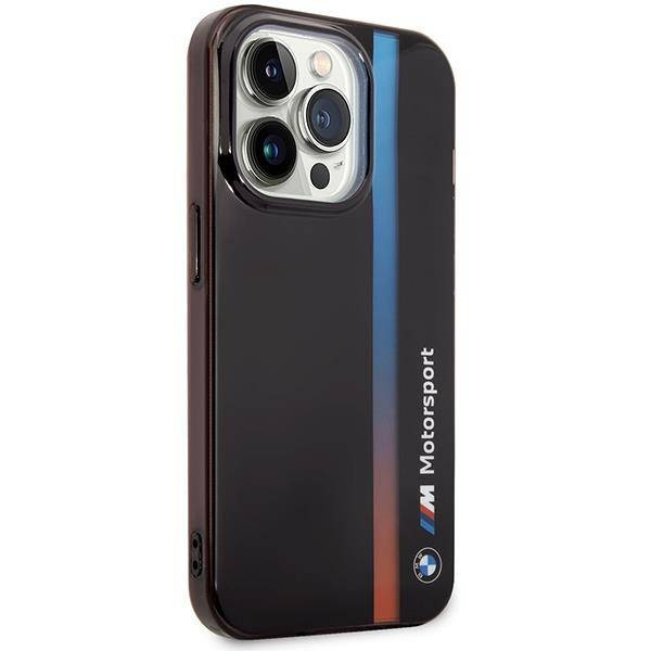 Case BMW BMHCP14X22HVGV iPhone 14 Pro Max 6.7&quot; black/black IML Tricolor Stripe