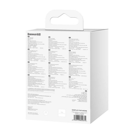 BASEUS ładowarka samochodowa Digital Display Dual USB + Typ-C 140W (z kablem Typ-C do Typ-C 240W 1m Czarny)