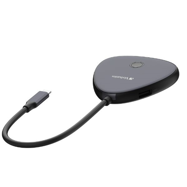 Verbatim Bezprzewodowy transmiter obrazu 4K USB-C Share My Screen czarny/black 32147