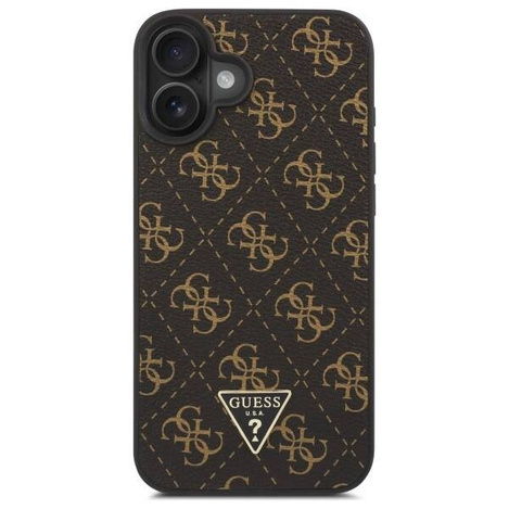 Original Case IPHONE 16 Guess Hardcase New 4G Triangle (GUHCP16SPG4GPK) black