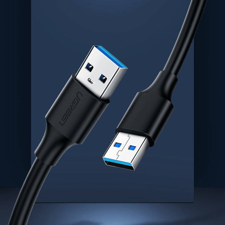 Ugreen kabel przewód USB 2.0 (męski) - USB 2.0 (męski) 1,5 m czarny (US128 10310)