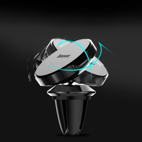 Uchwyt magnetyczny Baseus do kratki nawiewu / wentylacji Small Ears Air Magnetic szary SUER-A01