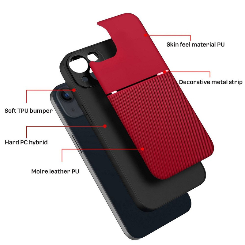 Futerał NOBLE do IPHONE 16 czerwony