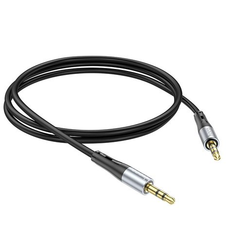 HOCO kabel AUX Jack 3,5 mm (męski) do Jack 3,5 mm (męski) UPA22 1 m czarny