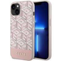 Guess GUHMP14MHGCFSEP iPhone 14 Plus 6,7" rosa/rosa Hartschale GCube Stripes MagSafe