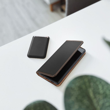 Kabura skórzana SMART PRO do SAMSUNG A55 5G czarny