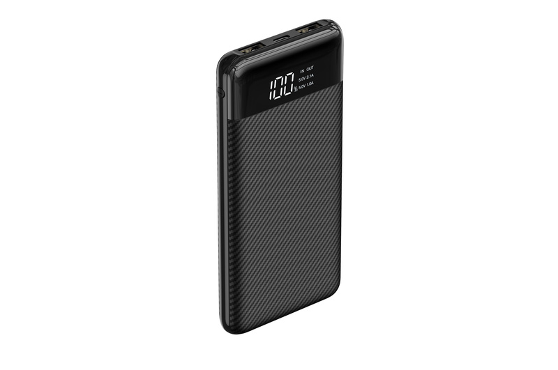 Bateria zewnętrzna (Powerbank) VEGER L11 - 10 000mAh LCD czarny (W1087)