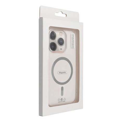 Drop Glue Colorful Ring Mag Cover kompatybilny z MagSafe pasuje do IPHONE 17 Pro Max szary