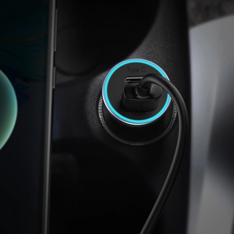 Baseus Golden Contactor Pro Dual Quick Charger Car Charger U+C 40W Dark Gray