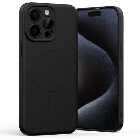 Mercury Semi-Silicon Magsafe Iphone 15 Pro Max , BLACK / CZARNY
