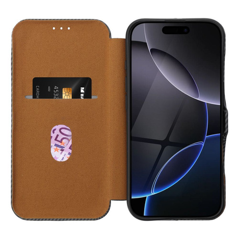 Kabura FOLIO Side Magnet do IPHONE 16 PRO szary