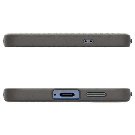 Spigen nakładka Liquid Air do Samsung Galaxy S25+ Marmurowa Szara