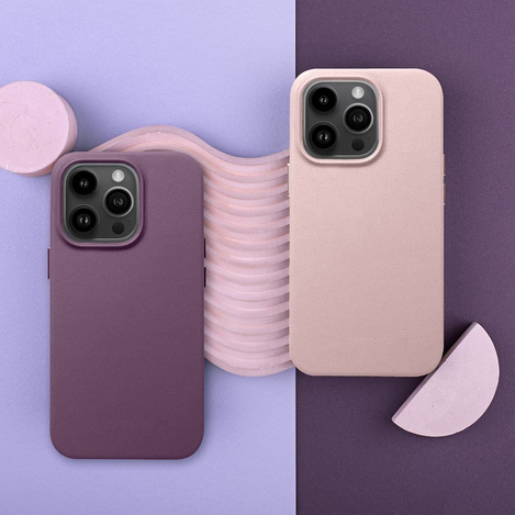 Futerał LEATHER MAG COVER kompatybilny z MagSafe do IPHONE 16 Plus ciemny fioletowy