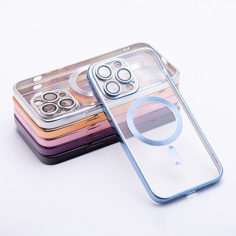 Futerał Electro Mag Cover kompatybilny z MagSafe do IPHONE 14 PRO niebieski