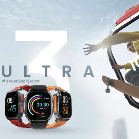 HIFUTURE smartwatch sportowy z fukncją rozmowy ULTRA3 (IP68) pomarańczowy
