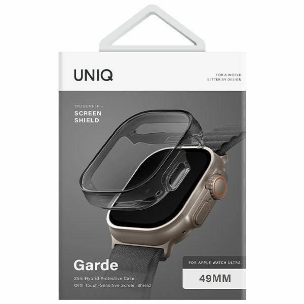 Uniq Garde Apple Watch Ultra 49mm case. grey/smoked grey