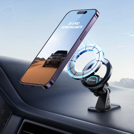 Joyroom magnetyczny uchwyt samochodowy na kokpit/deskę rozdzielczą czarny (JR-ZS376)